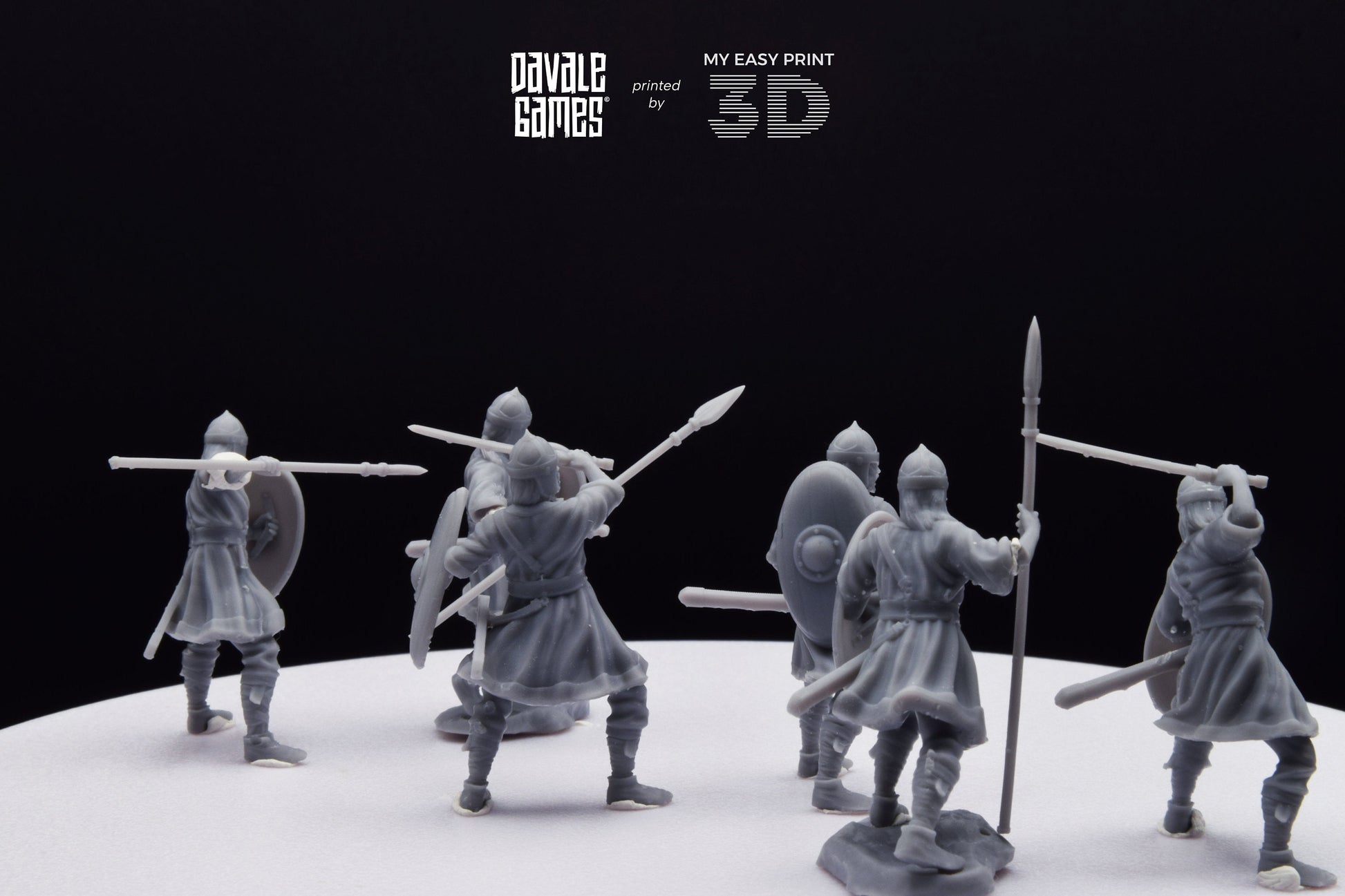 Visigoths on foot - Davale Games - Historical games - 3D Printed with high quality resin