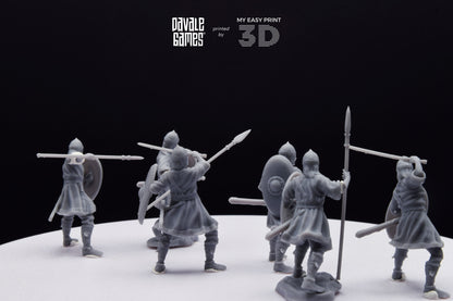 Visigoths on foot - Davale Games - Historical games - 3D Printed with high quality resin
