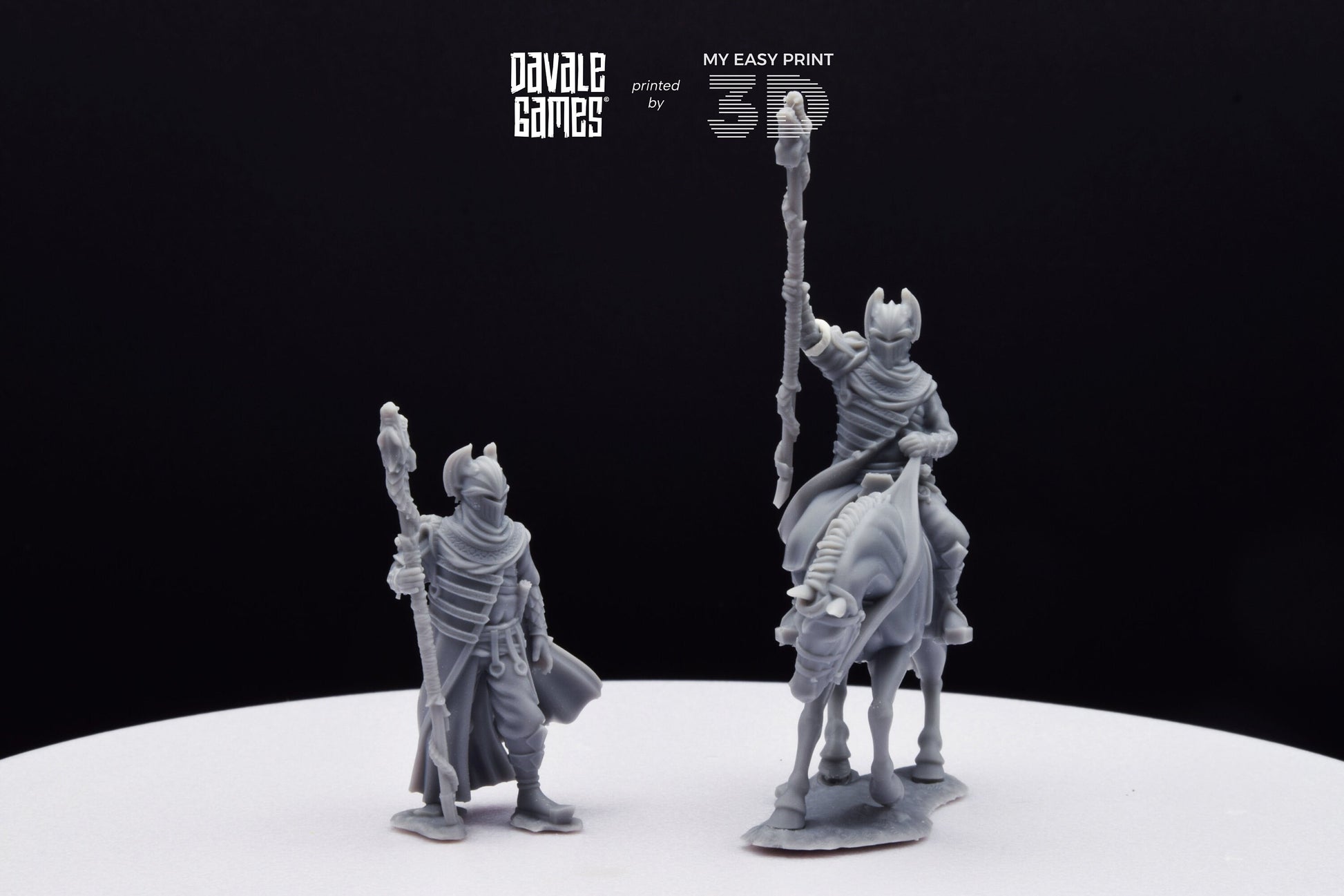 Dragon Army Dragon Mage - Foot and Mounted - Davale Games - 3D Printed with high quality resin for LOTR/D&D games