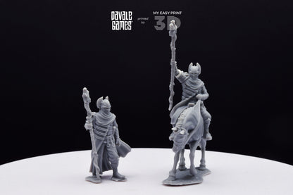 Dragon Army Dragon Mage - Foot and Mounted - Davale Games - 3D Printed with high quality resin for LOTR/D&D games