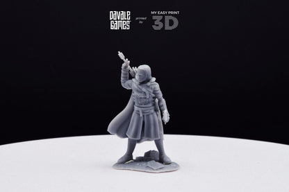 Damord, Captain of Rangers - Grey Castle - Davale Games - 3D Printed with high quality resin for LOTR/D&D games