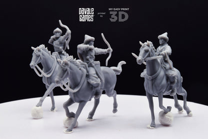 The Huns Mounted Archers - Battle of The Catalaunian Plains - Davale Games - Historical games - 3D Printed with high quality resin