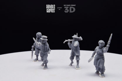 Halfmen Oficial - Davale Games - 3D Printed with high quality resin for LOTR/D&D games
