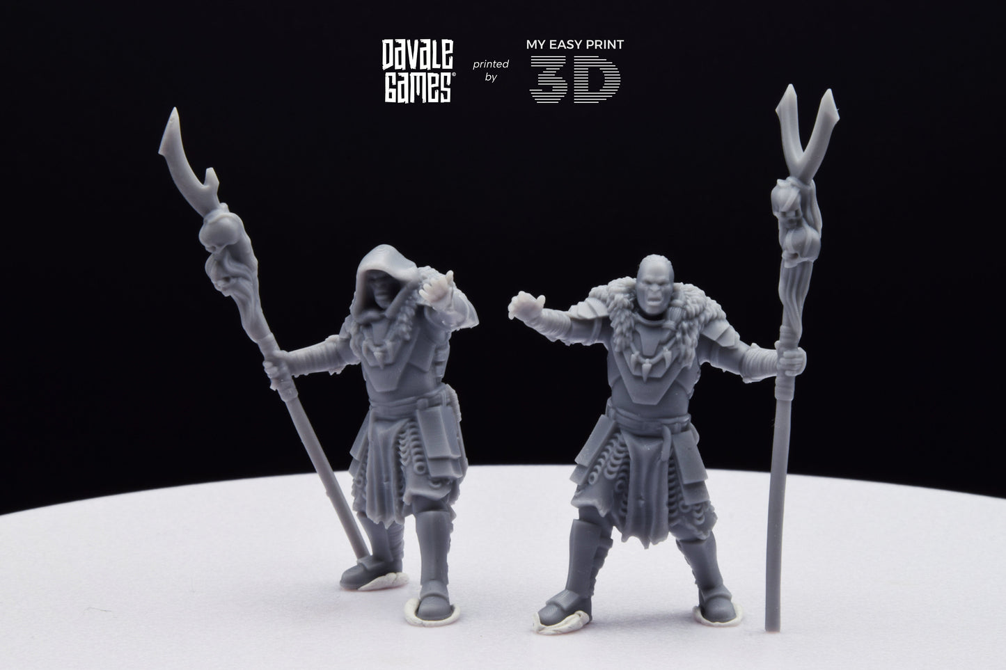 Shamans Super Orc - Davale Games - 3D Printed with high quality resin for LOTR/D&D games