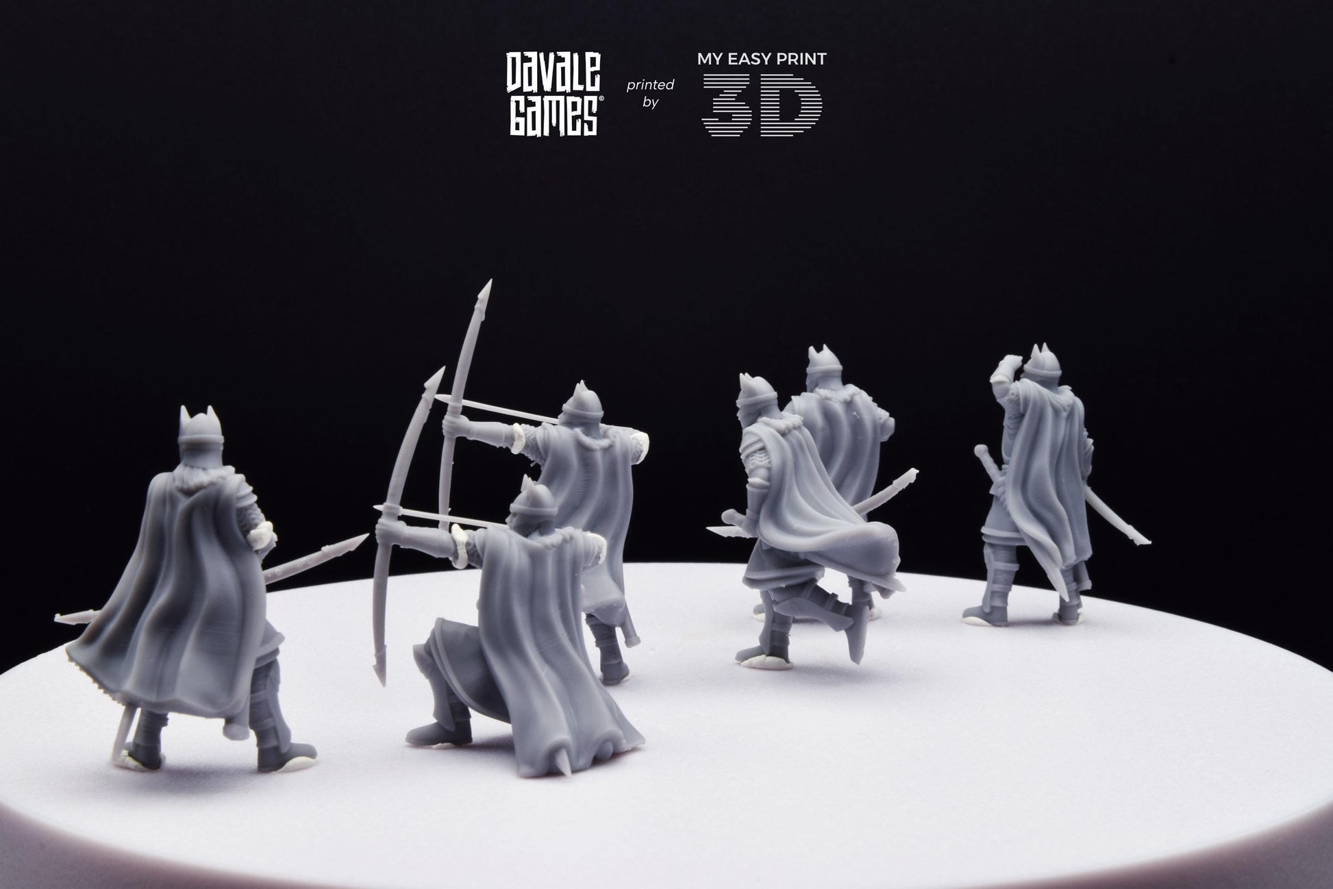 High Human Archer - Davale Games - 3D Printed with high quality resin for LOTR/D&D games