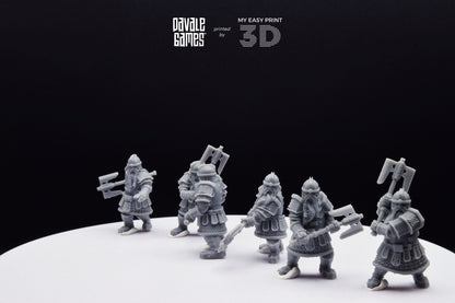 Kalak Guard Dwarf - Davale Games - 3D Printed with high quality resin for LOTR/D&D games