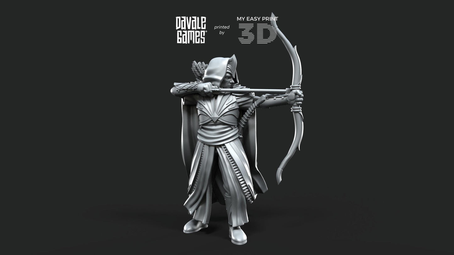 Galanthir Elves - Archers - Davale Games - 3D Printed with high quality resin for LOTR/D&D games