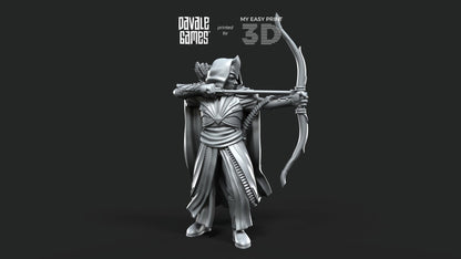 Galanthir Elves - Archers - Davale Games - 3D Printed with high quality resin for LOTR/D&D games