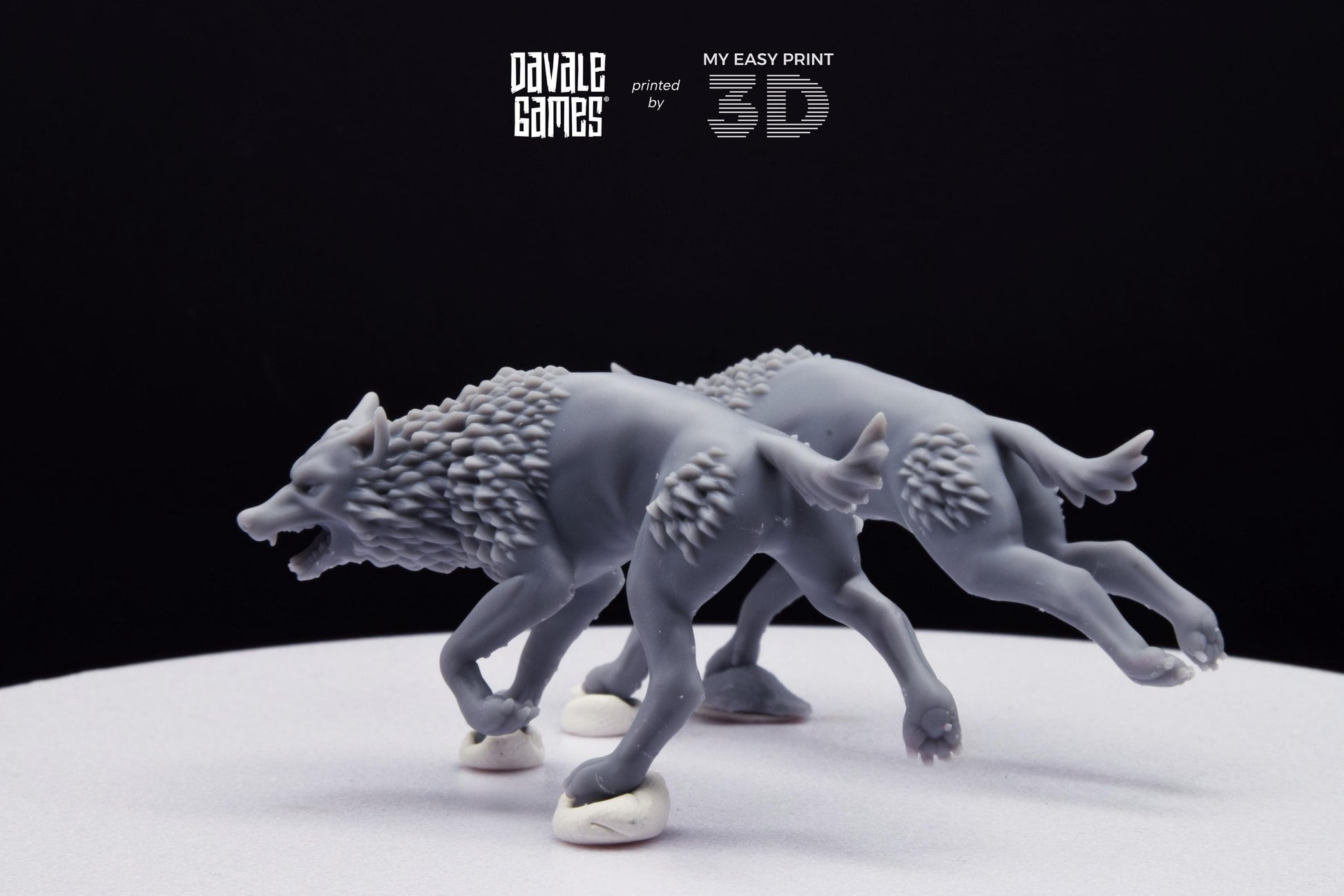 Savage Warg - Super Orcs - Davale Games - 3D Printed with high quality resin for LOTR/D&D games