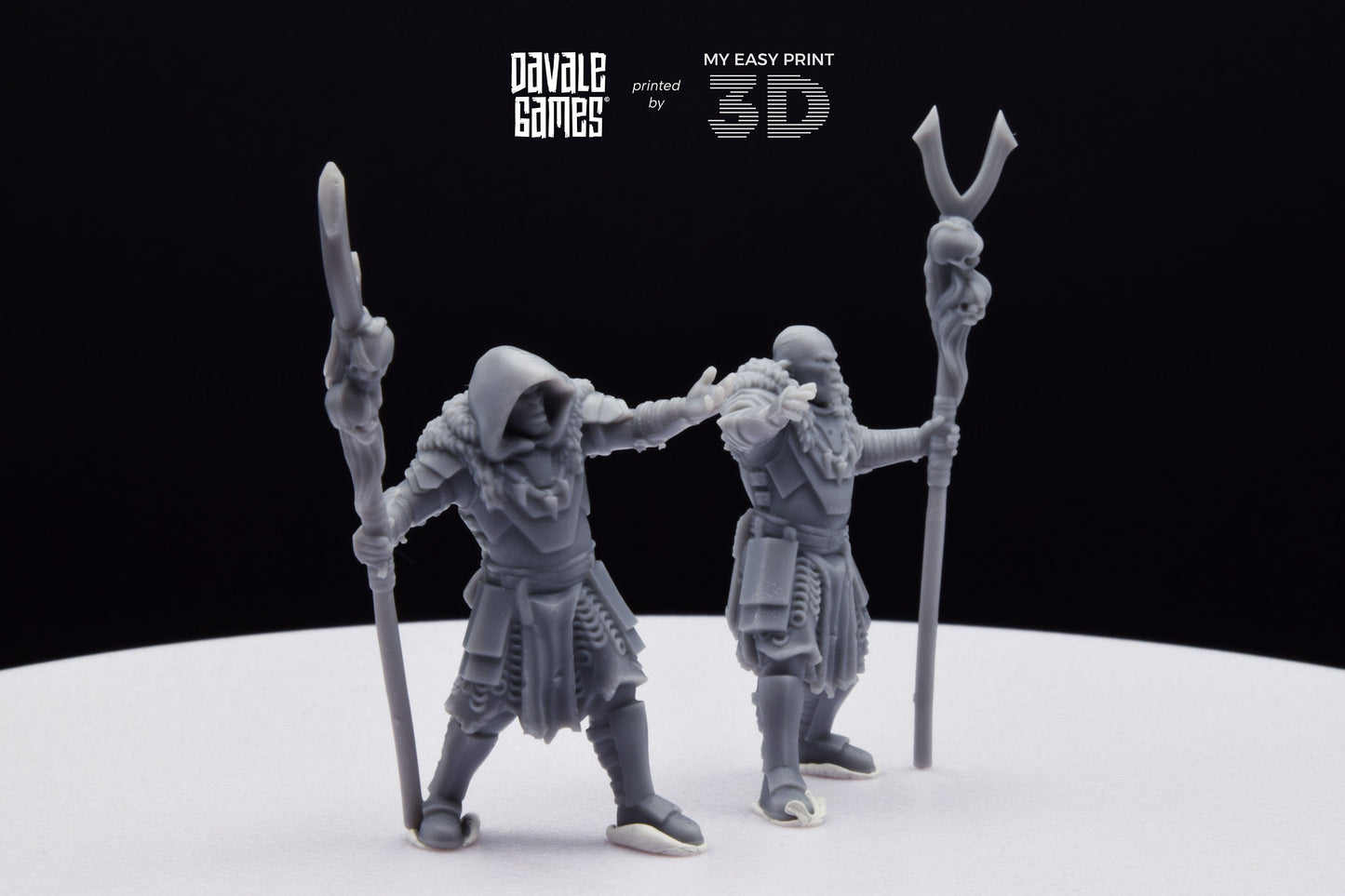 Shamans Super Orc - Davale Games - 3D Printed with high quality resin for LOTR/D&D games