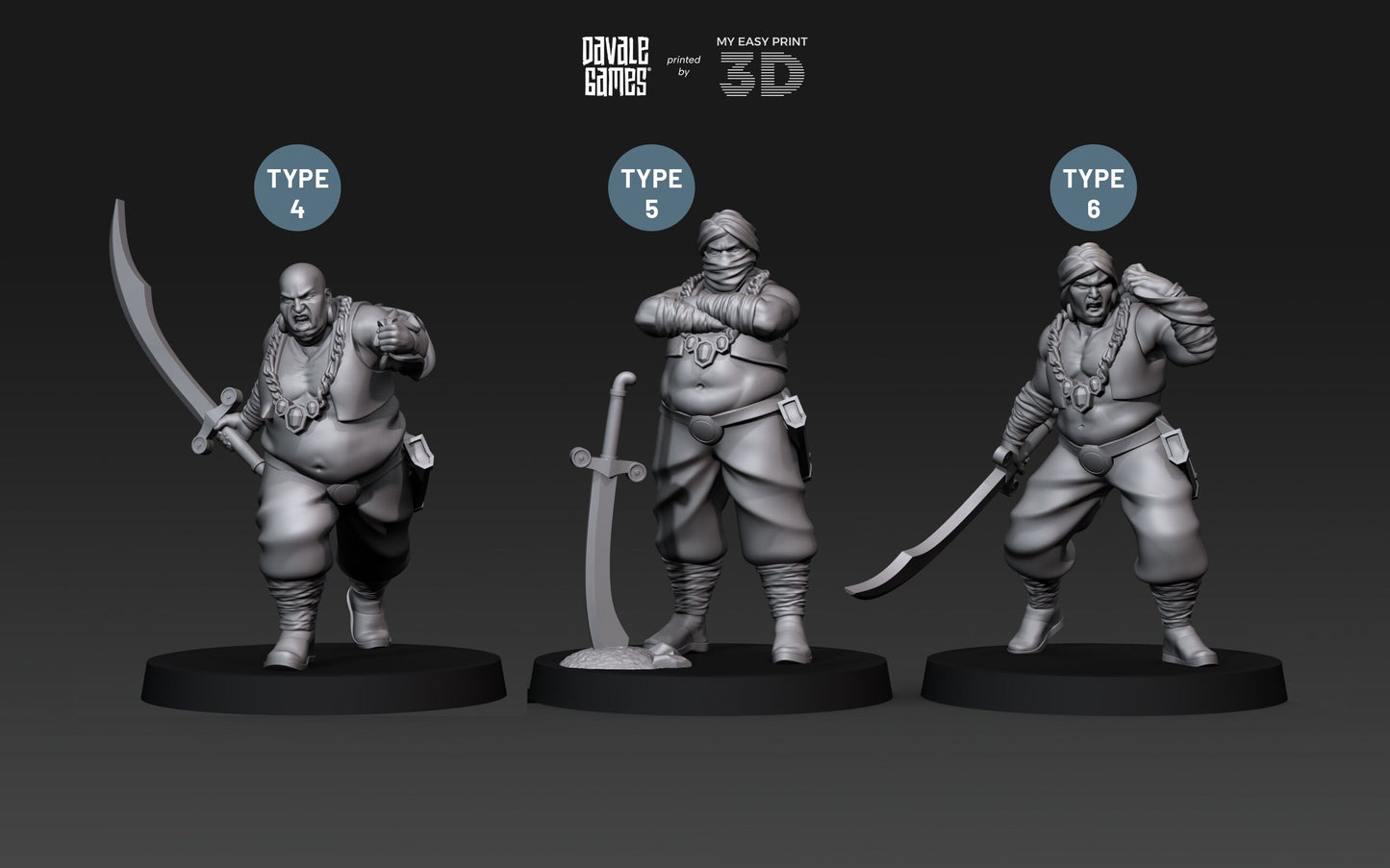 Merchant Guard - Davale Games - 3D Printed with high quality resin for LOTR/D&D games