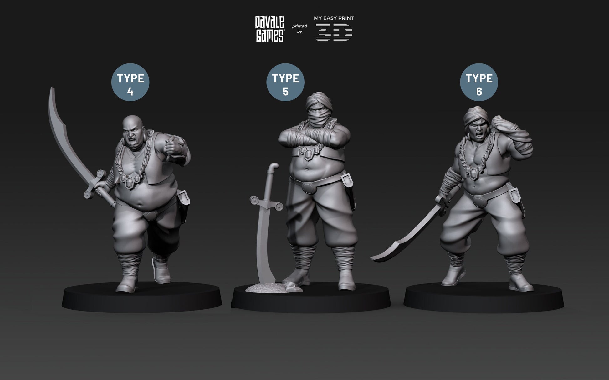 Merchant Guard - Davale Games - 3D Printed with high quality resin for LOTR/D&D games