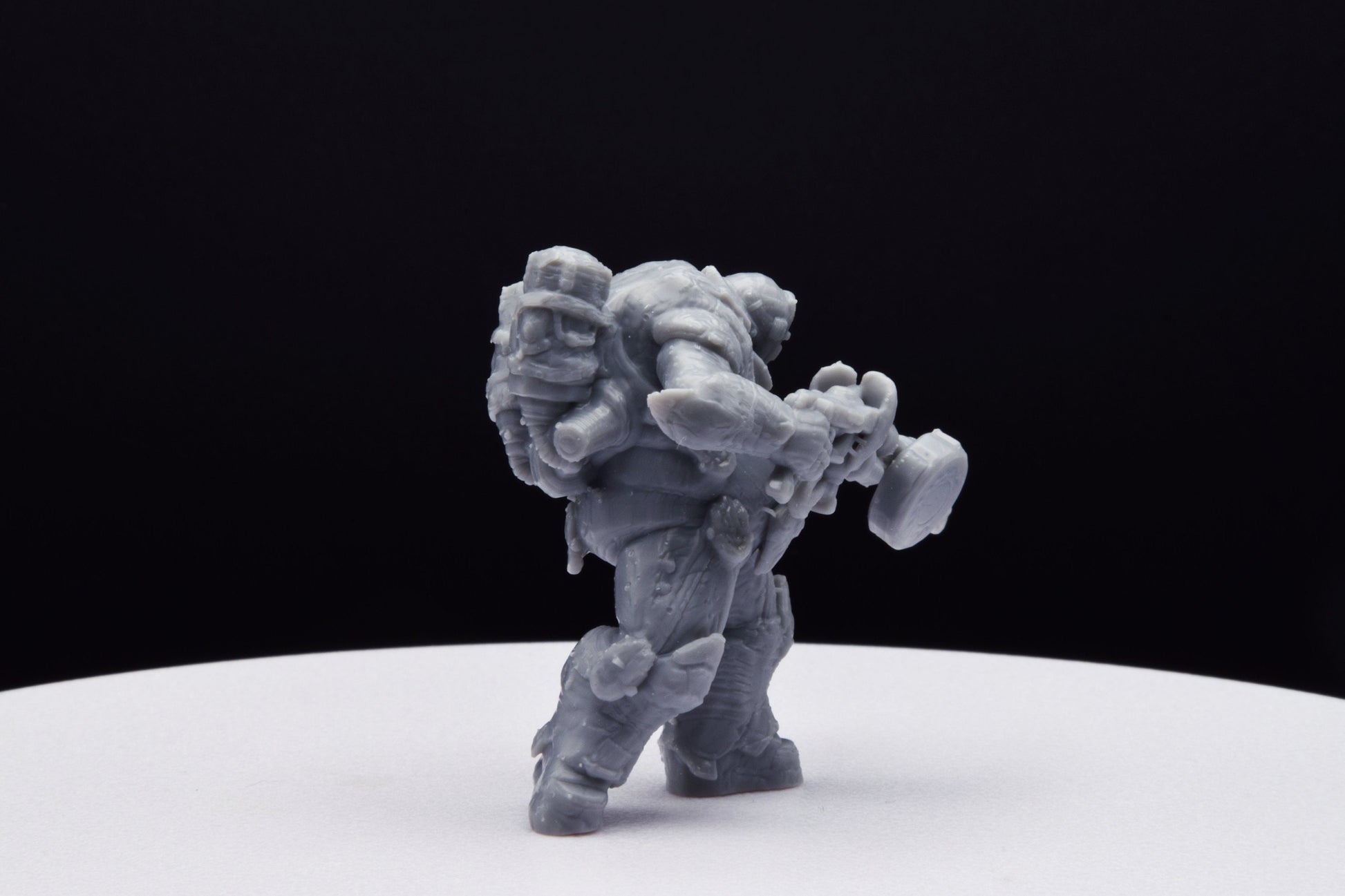 Gears Of War Boomer Flamer Ot Miniature - TheSTLSmith - 3D Printed with high quality resin for Skirmish/D&D games