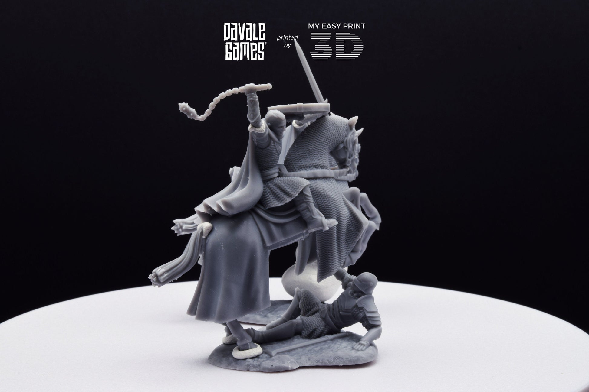 West Humans Hammer Sons Cavalry - Extra Poses - Mounted - Davale Games - 3D Printed with high quality resin for LOTR/D&D games