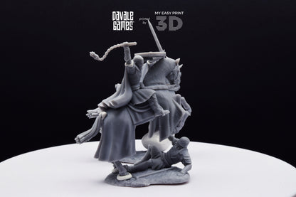 West Humans Hammer Sons Cavalry - Extra Poses - Mounted - Davale Games - 3D Printed with high quality resin for LOTR/D&D games