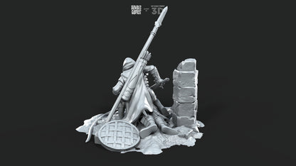 Scenery with Scenes of War - Davale Games - 3D Printed with high quality resin for LOTR/D&D games