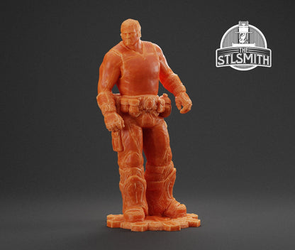 Gears Of War Marcus Fenix Casual Ot Miniature - TheSTLSmith - 3D Printed with high quality resin for Skirmish/D&D games