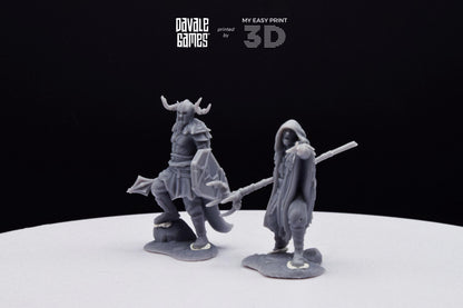 Aratch and Hetch, Khalüm Commanders - Dead City - Davale Games - 3D Printed with high quality resin for LOTR/D&D games