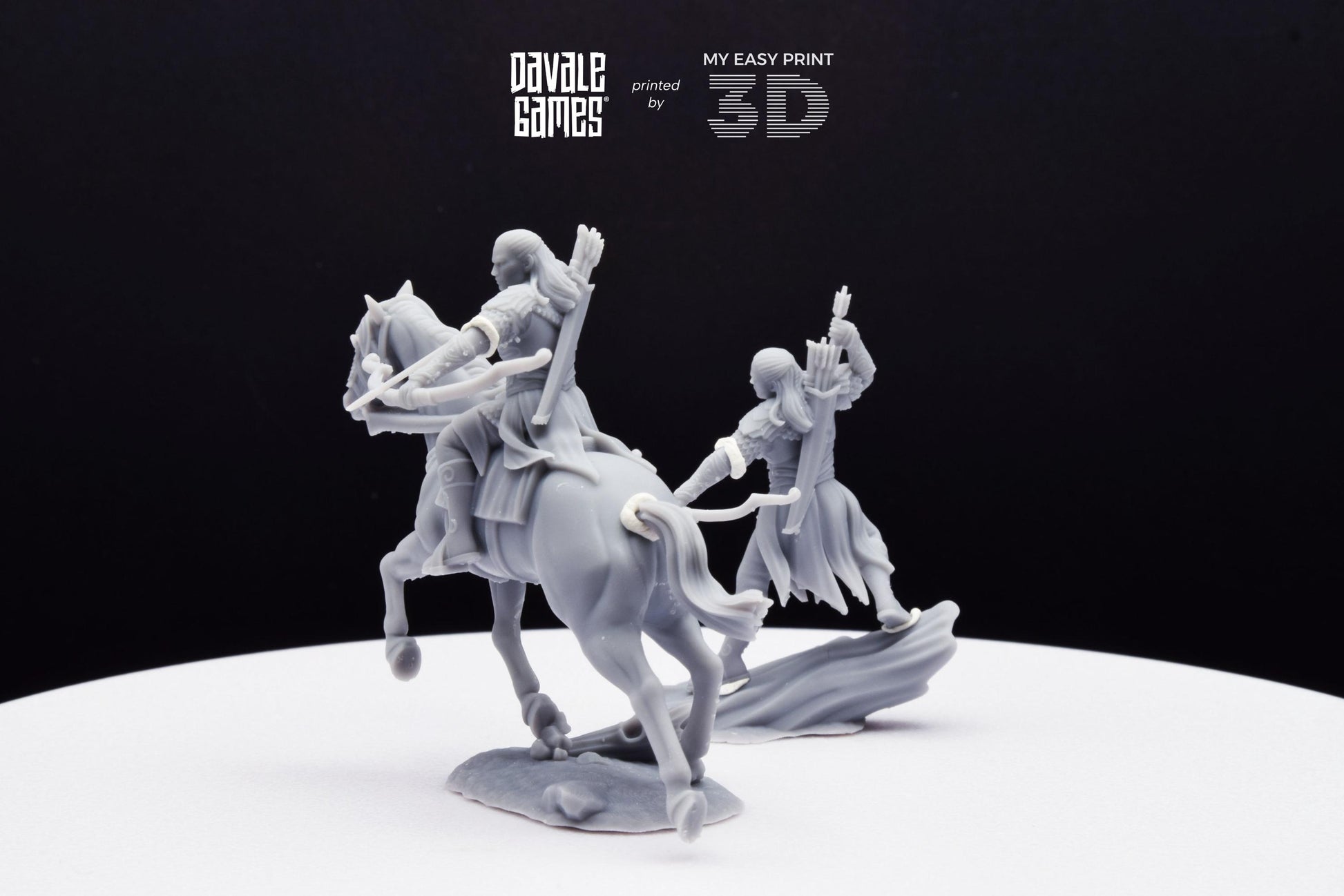 Leingel Forest Prince - Foot and Mounted - Davale Games - 3D Printed with high quality resin for LOTR/D&D games