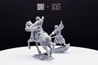Leingel Forest Prince - Foot and Mounted - Davale Games - 3D Printed with high quality resin for LOTR/D&D games