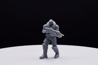 Gears Of War COG Marcus Old Miniature - TheSTLSmith - 3D Printed with high quality resin for Skirmish/D&D games