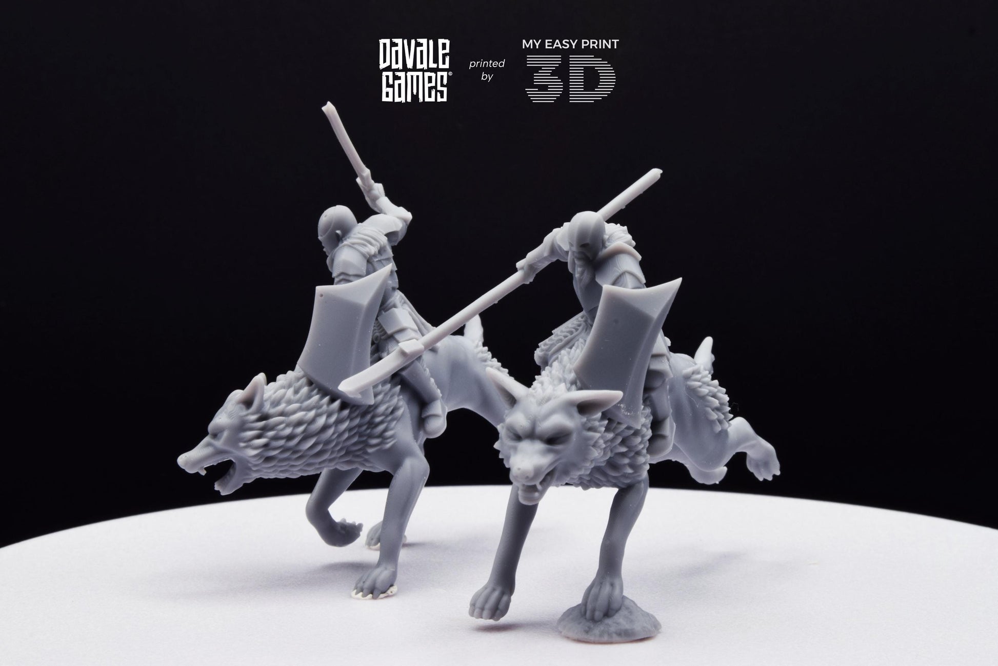 Rider Super Orc - Davale Games - 3D Printed with high quality resin for LOTR/D&D games