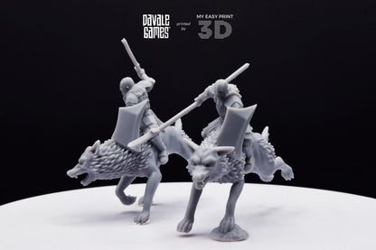 Rider Super Orc - Davale Games - 3D Printed with high quality resin for LOTR/D&D games