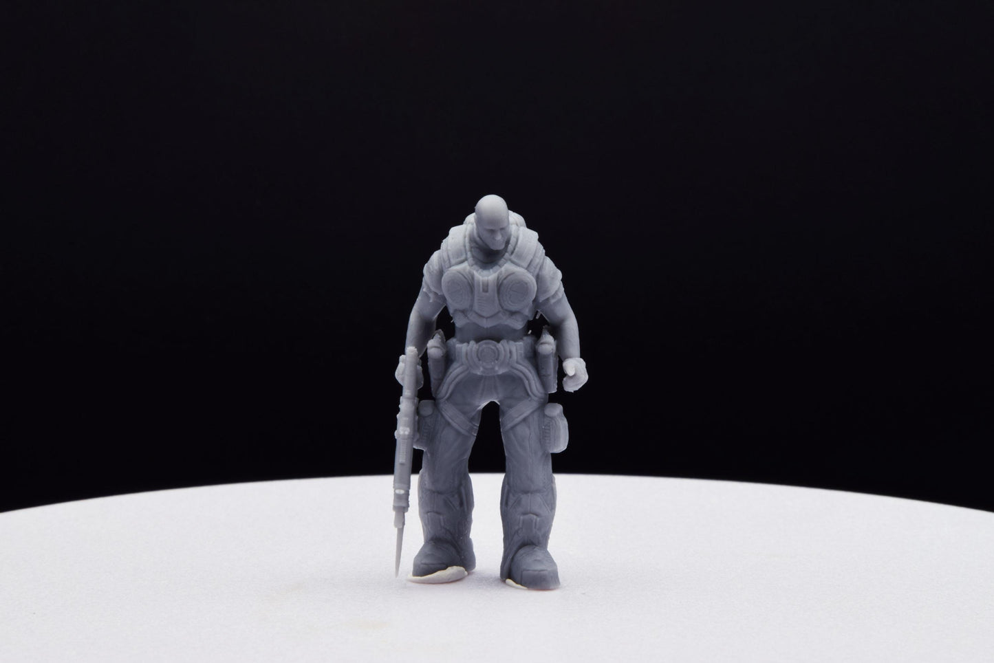 Gears Of War Adam Fenix Soldier Ot Miniature - TheSTLSmith - 3D Printed with high quality resin for Skirmish/D&D games