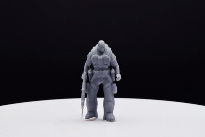 Gears Of War Adam Fenix Soldier Ot Miniature - TheSTLSmith - 3D Printed with high quality resin for Skirmish/D&D games