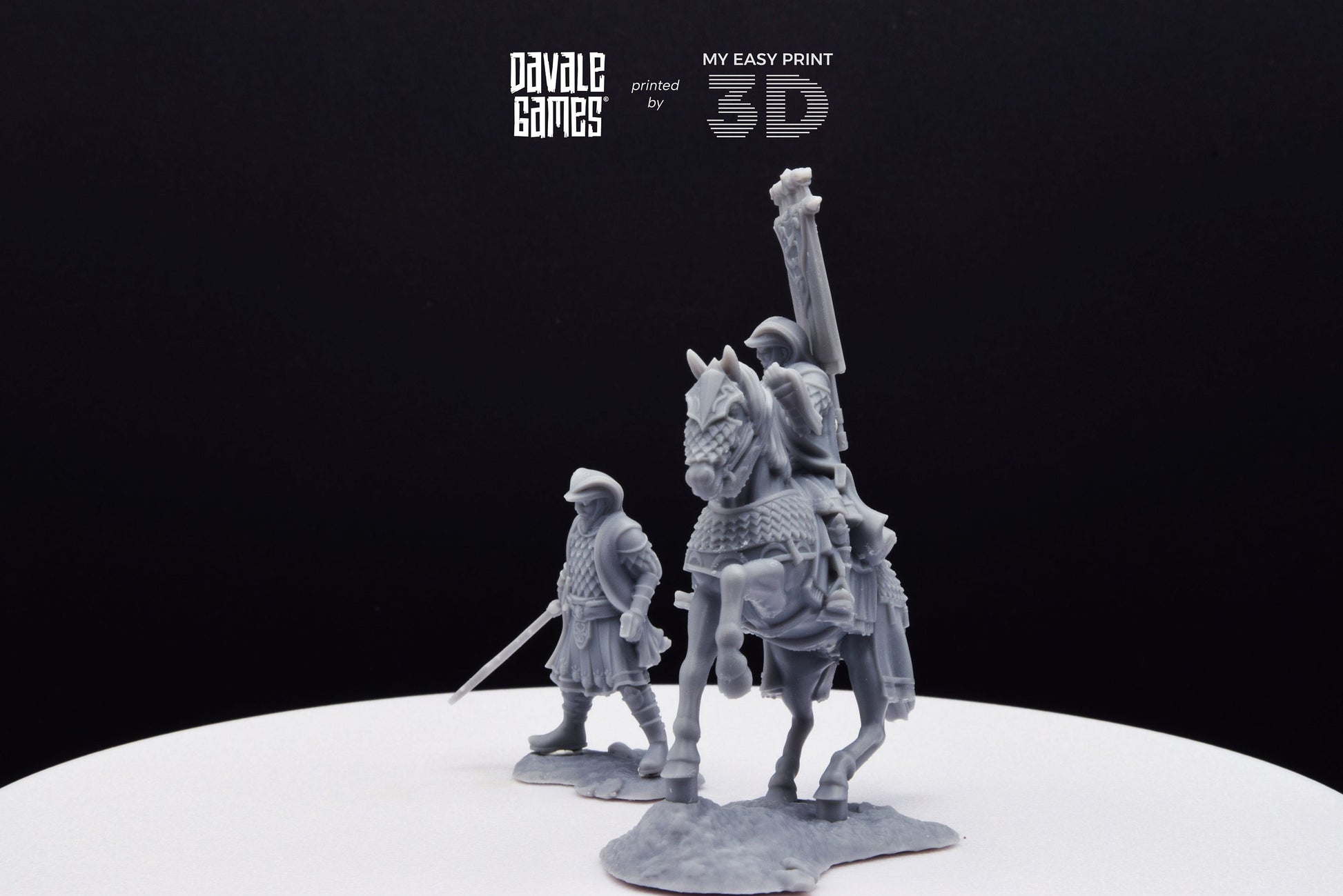 Snake Lord - Foot and Mounted - Davale Games - 3D Printed with high quality resin for LOTR/D&D games
