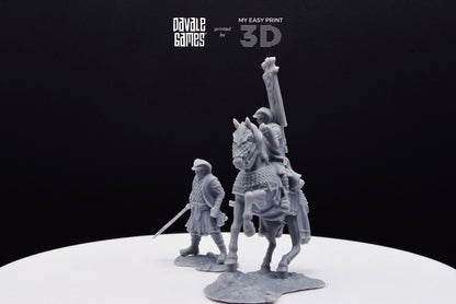 Snake Lord - Foot and Mounted - Davale Games - 3D Printed with high quality resin for LOTR/D&D games