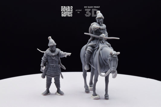 Attila the Hun - Battle of The Catalaunian Plains - Foot and Mounted - Davale Games - Historical games - 3D Printed with high quality resin