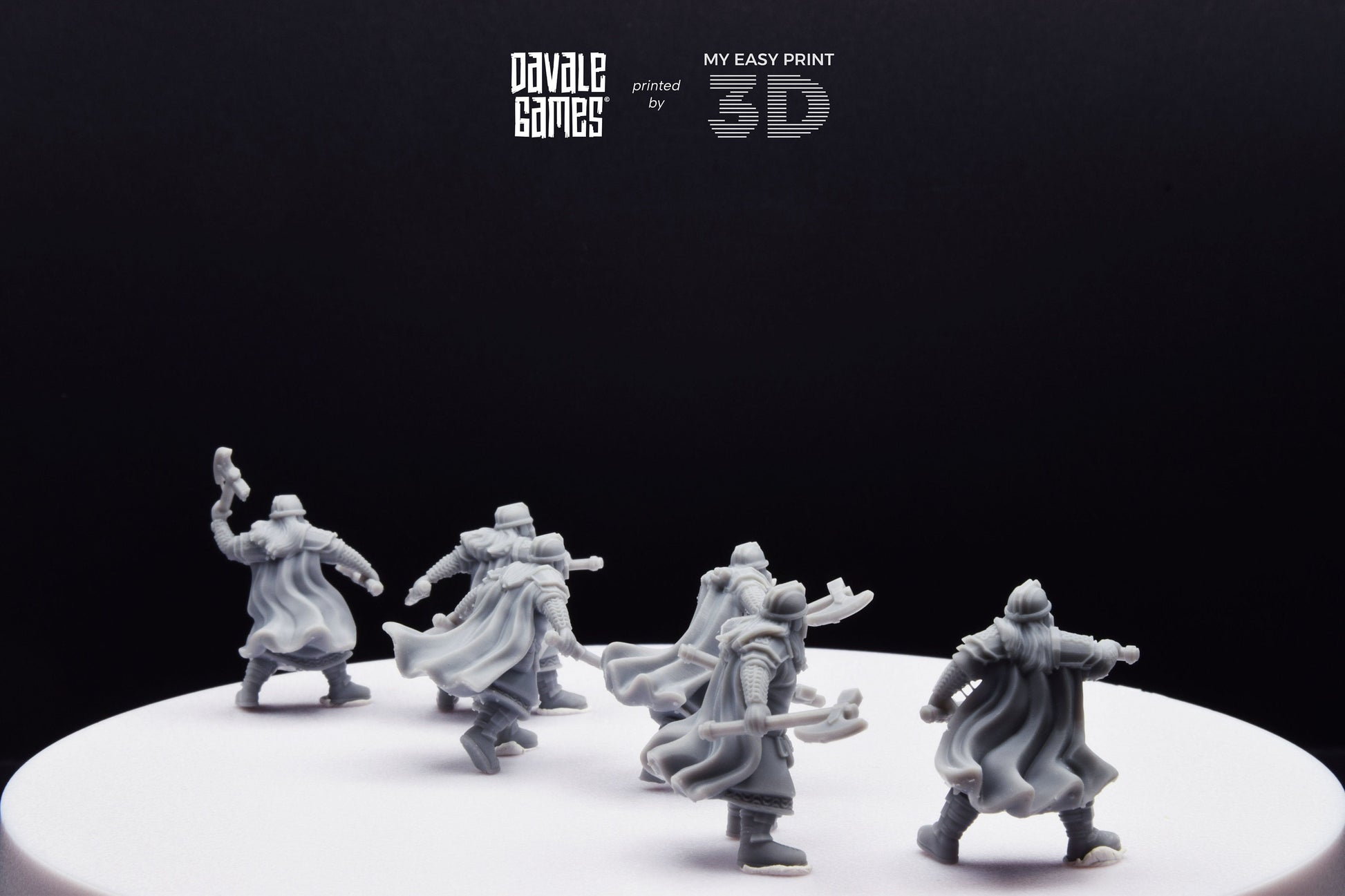 Metal Guard Dwarf - Davale Games - 3D Printed with high quality resin for LOTR/D&D games