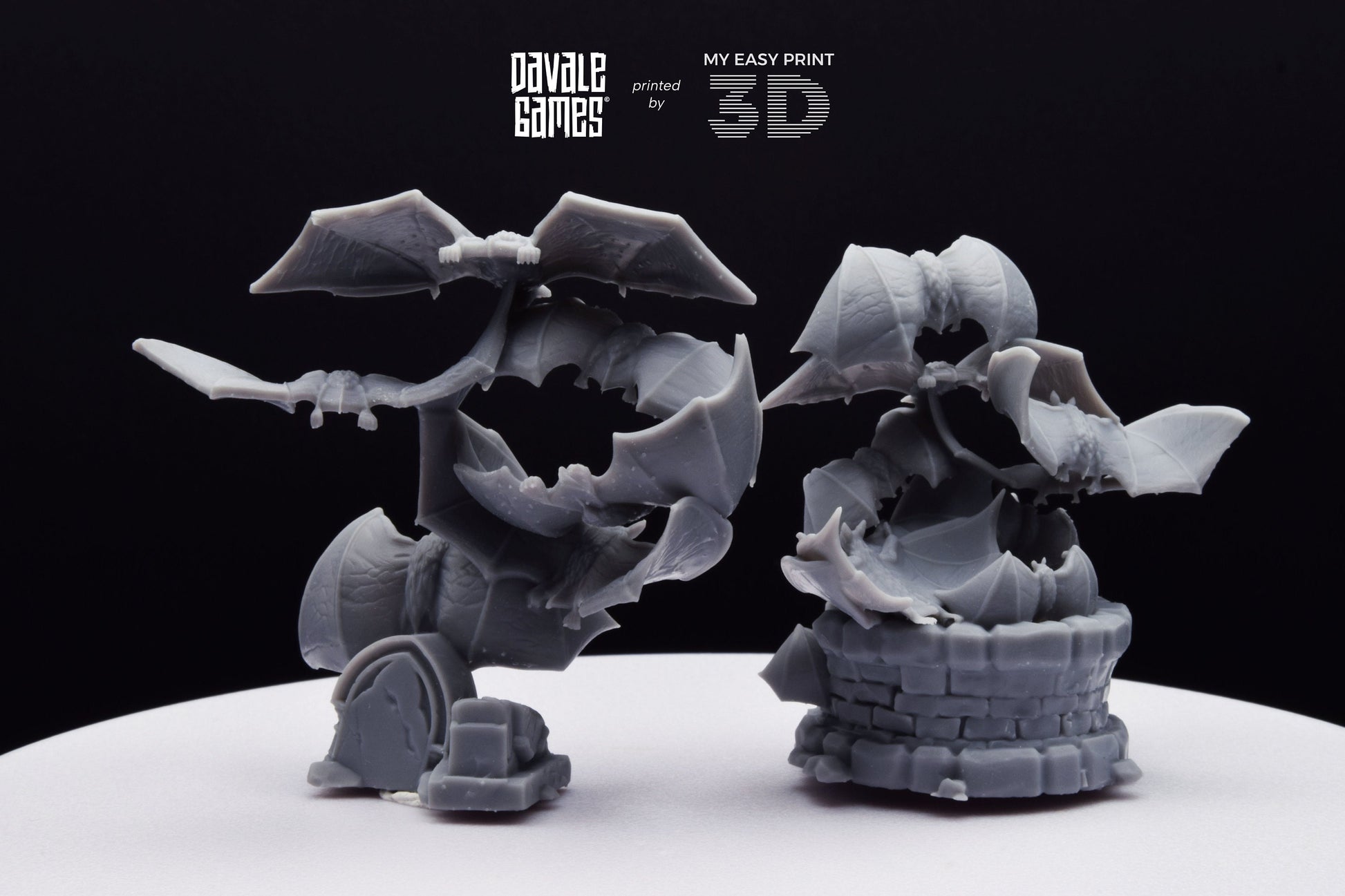 Bats Warbrand - Davale Games - 3D Printed with high quality resin for LOTR/D&D games