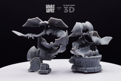Bats Warbrand - Davale Games - 3D Printed with high quality resin for LOTR/D&D games