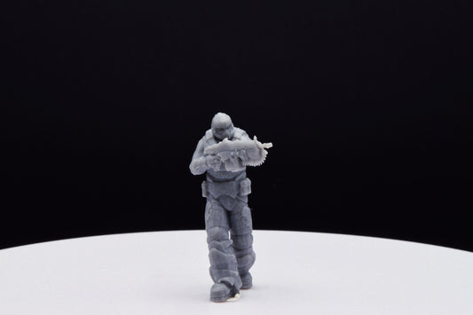 Gears Of War COG Soldier Summer Male Ot Miniature - TheSTLSmith - 3D Printed with high quality resin for Skirmish/D&D games