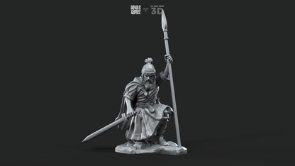 Visigoths King - Foot and Mounted - Davale Games - Historical games - 3D Printed with high quality resin