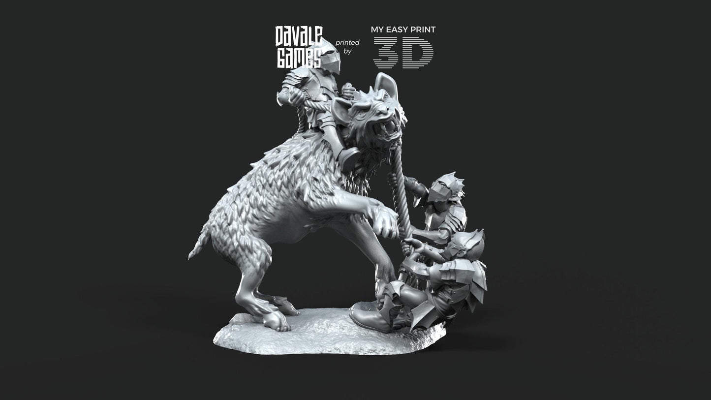 Wolf Riders Tamers - Goblins of the cave - Davale Games - 3D Printed with high quality resin for LOTR/D&D games