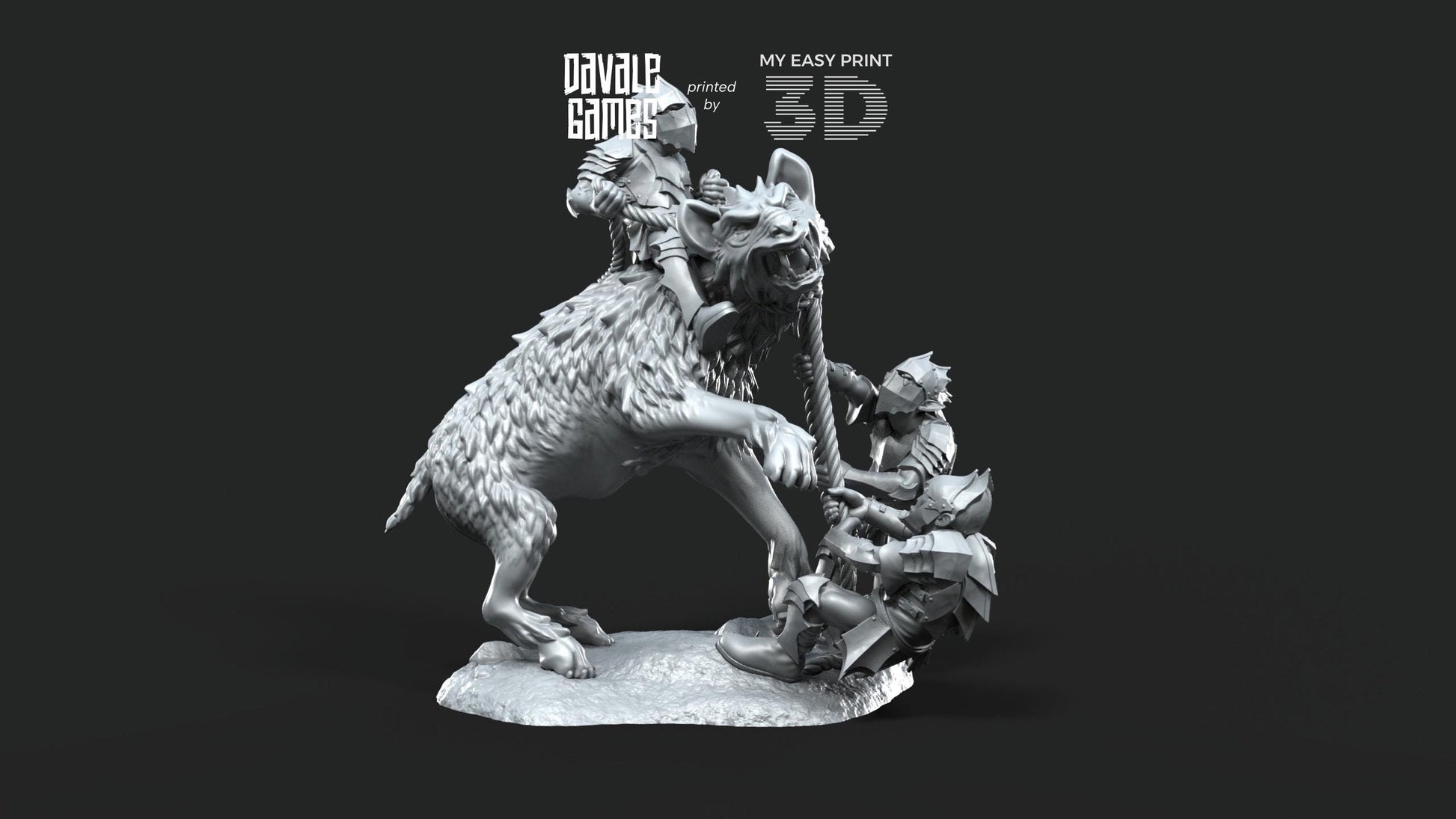 Wolf Riders Tamers - Goblins of the cave - Davale Games - 3D Printed with high quality resin for LOTR/D&D games