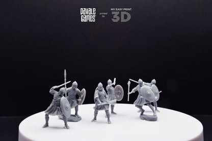 Visigoths on foot - Davale Games - Historical games - 3D Printed with high quality resin