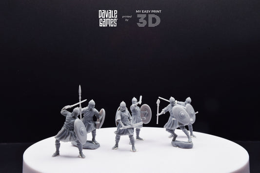 Visigoths on foot - Davale Games - Historical games - 3D Printed with high quality resin