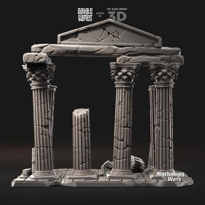 Greek Ruins - Scenery - Davale Games - Wargame / Mythological games - 3D Printed with high quality resin