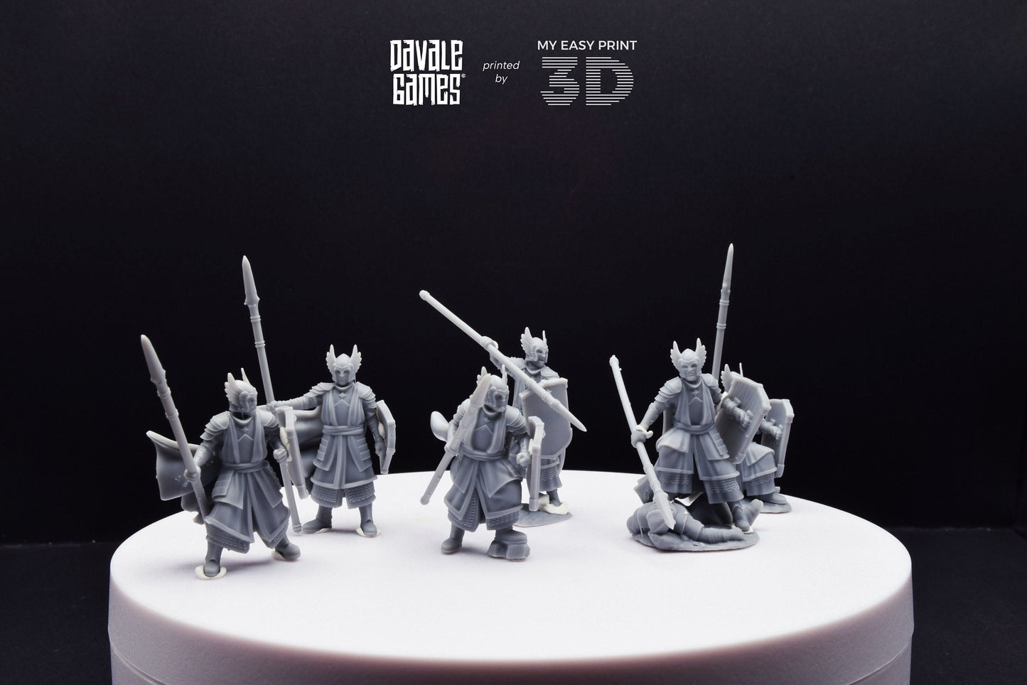 Guards of the Grey Tree - Foot - Grey Castle - Davale Games - 3D Printed with high quality resin for LOTR/D&D games