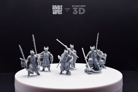 Guards of the Grey Tree - Foot - Grey Castle - Davale Games - 3D Printed with high quality resin for LOTR/D&D games