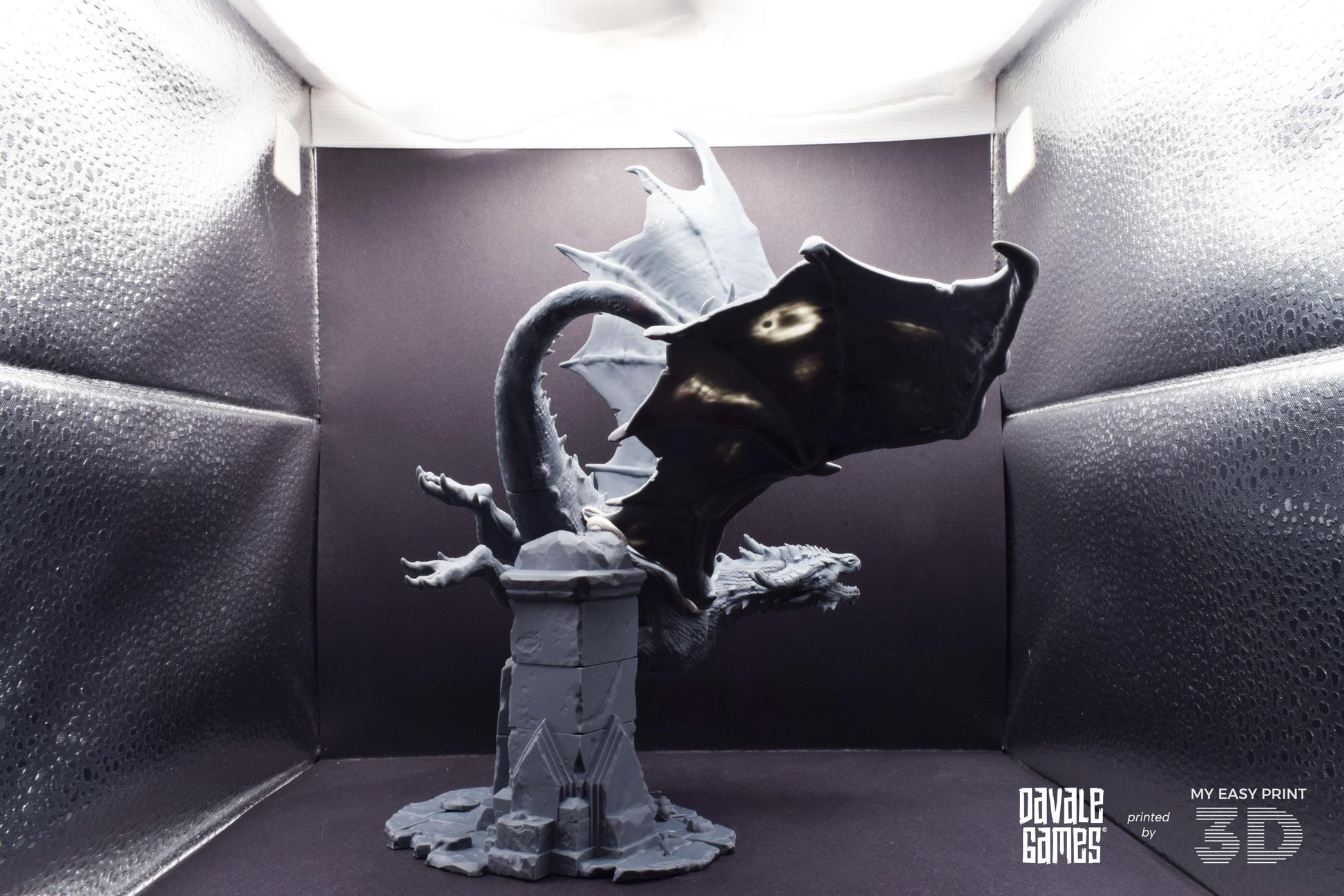 Dragon - Goblins of the cave - Davale Games - 3D Printed with high quality resin for LOTR/D&D games