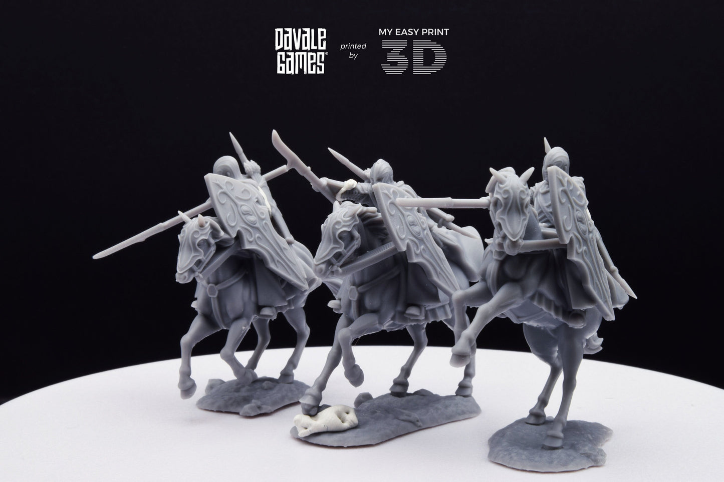 Bloody High Elf Knight - Mounted - Davale Games - 3D Printed with high quality resin for LOTR/D&D games