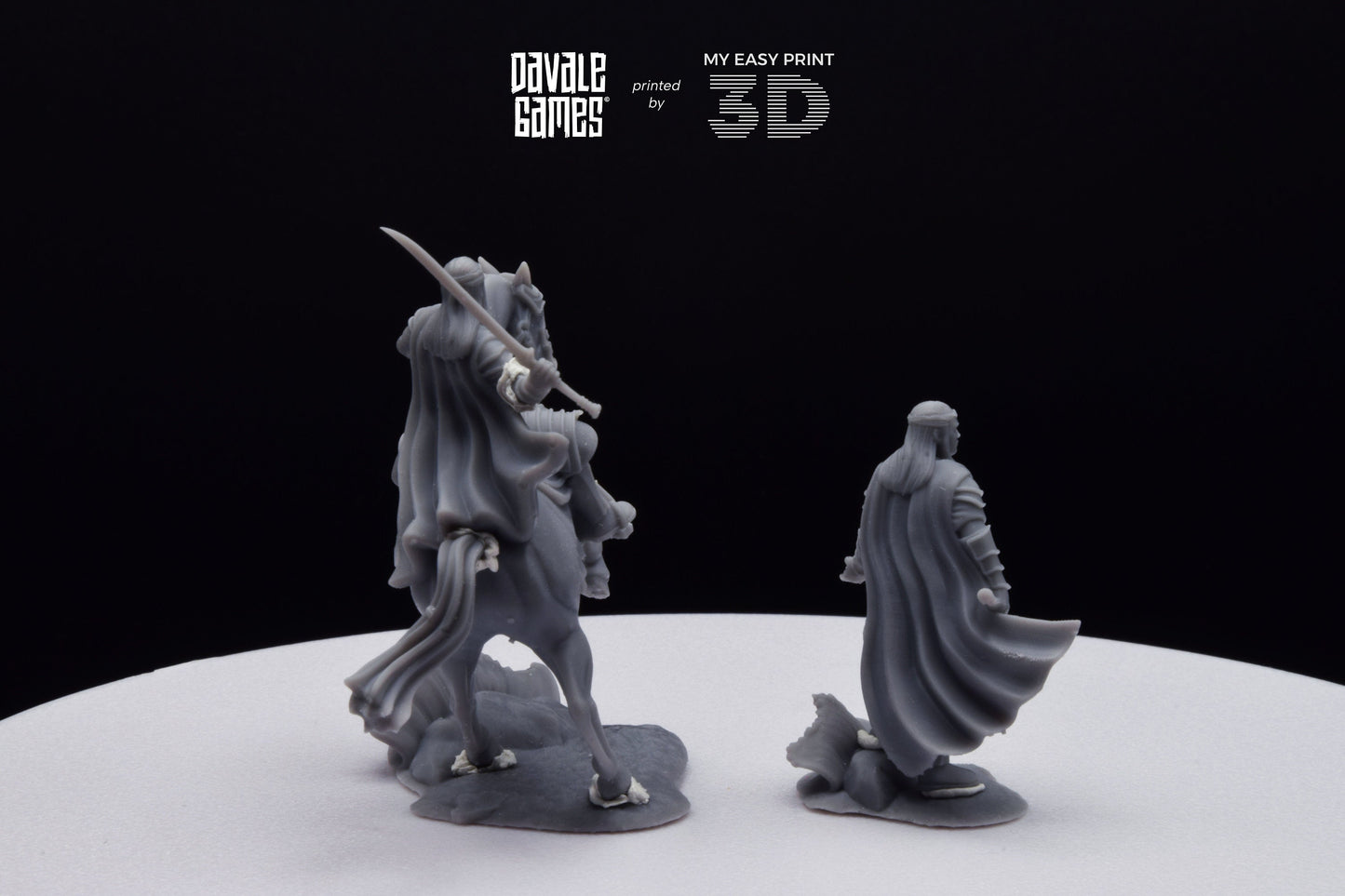 Lord of Bloody High Elves - Foot and Mounted - Davale Games - 3D Printed with high quality resin for LOTR/D&D games