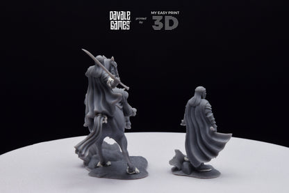 Lord of Bloody High Elves - Foot and Mounted - Davale Games - 3D Printed with high quality resin for LOTR/D&D games