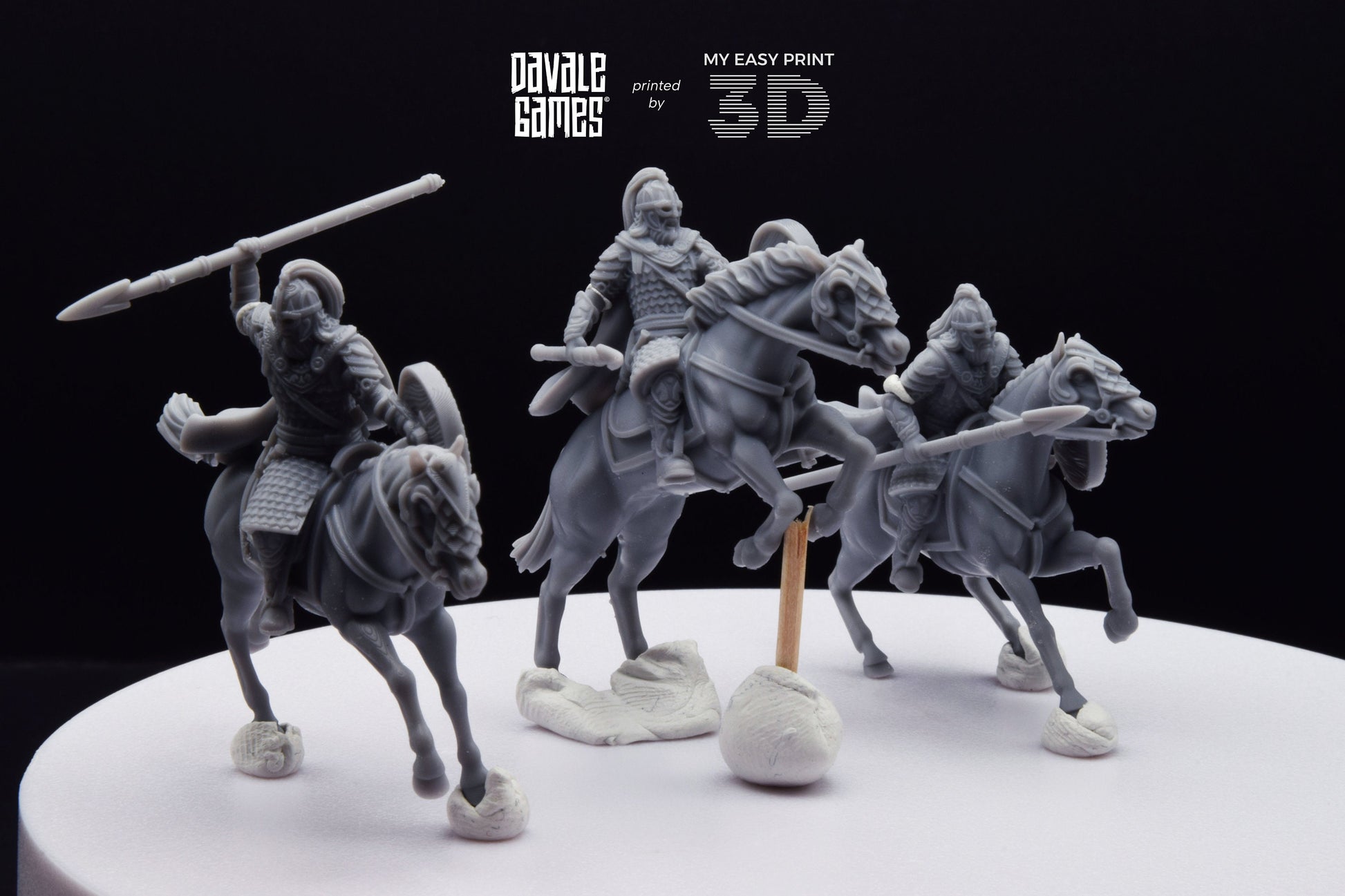 West Human Royal Guard - Mounted - Davale Games - 3D Printed with high quality resin for LOTR/D&D games