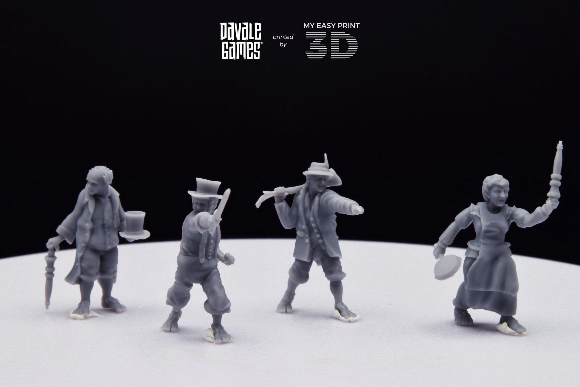 Halfmen Oficial - Davale Games - 3D Printed with high quality resin for LOTR/D&D games